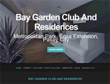 Tablet Screenshot of baygardenclubandresidences.com